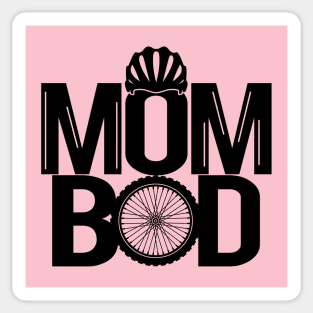 Mom Bod Cycling Gift For Cyclist Mom Mother Sticker